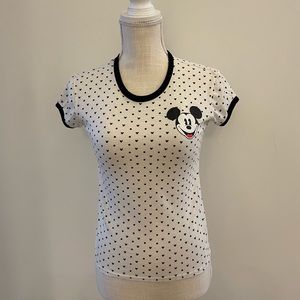 Disney. Small. Black and White T-shirt.